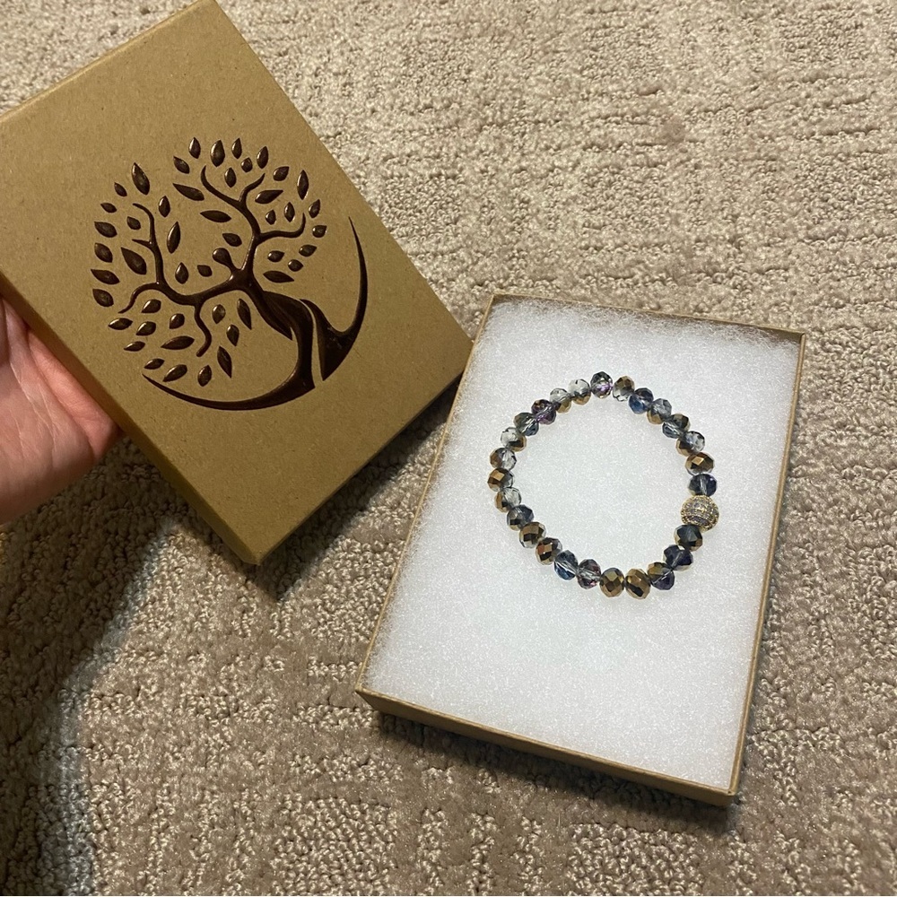 New {Earth Angel Shop} Neutral Beaded Bracelet